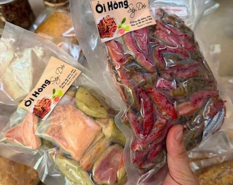 Spicy Soft-Dried Pink Guava 1.1 lbs, Ổi Hồng Sấy Dẻo Muối Ớt 500g
