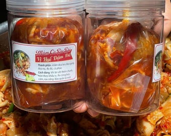 Hue Pickled Vegetable Fish Sauce 1.1 lbs, Mắm Dưa Cà Huế 500g
