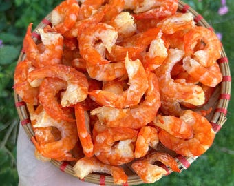 Ca Mau Dried Shrimp Size VIP, Premium Vietnamese Specialty, Tôm Khô Cà Mau 500g (1.1lbs)