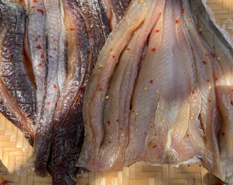 Dried Snakehead Fish, Khô Cá Lóc 3 Nắng 500g (1.1lbs), Vietnamese Dried Fish