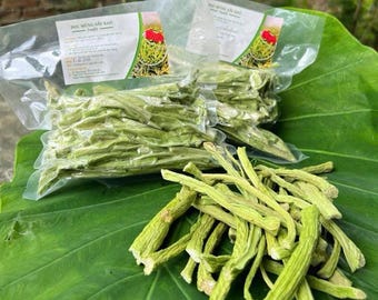 Freeze-Dried Taro Stem (Dọc Mùng) 8.8 oz, Dọc Mùng Khô Sấy Lạnh 250g