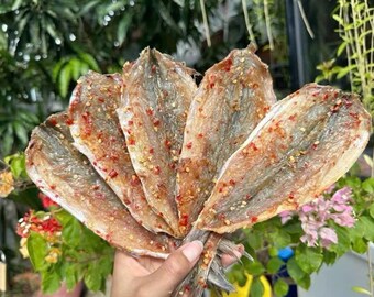 Black Pepper & Sweet Dried Barracuda Fish 1.1 lbs, Khô Cá Nhồng Ướp Tẩm Tiêu Đường 500g