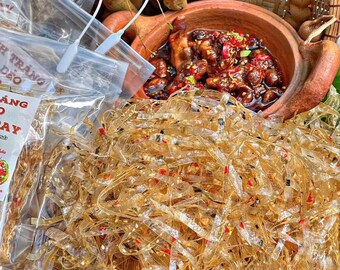Bánh Tráng Dẻo Sợi Me Cay Hành Phi 500g