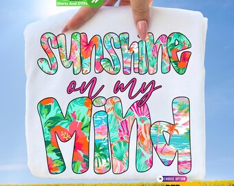 Sunshine on my Mind Dtf Transfer, Floral Summer Vibes Shirt, Iron On