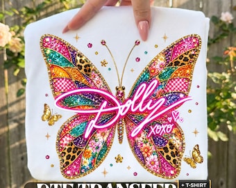Dolly Parton DTF Transfer Ready to Press, Queen of Country Music Butterfly Shirt
