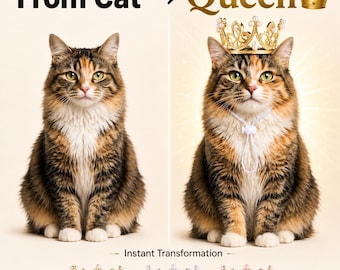 Cat Crown Princess, Kitten Tiara, Funny Cat Costume, Pet Birthday Hat, Royal Cat Accessory, Cute Cat Outfit, Gift for Cat Lovers