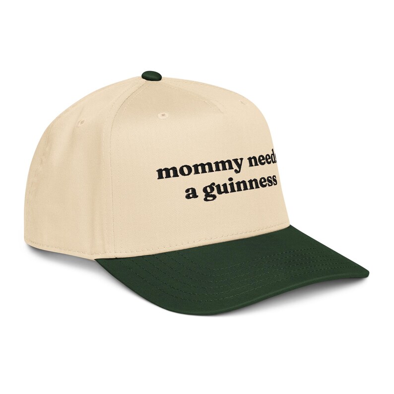 Mommy Needs a Guinness Green & White Cap, St Patrick's Day St Paddy's Merch, Gift For Moms