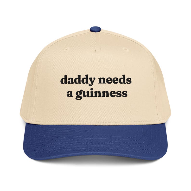 Daddy Needs a Guinness Embroidered Baseball Cap, Snapback Hat For Beer Lovers Husband Boyfriend Gift
