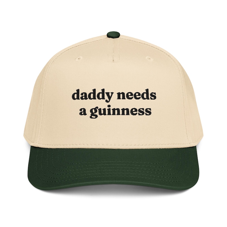 Daddy Needs a Guinness Embroidered Baseball Cap, Snapback Hat For Beer Lovers Husband Boyfriend Gift