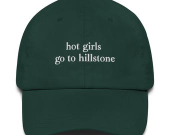 Heiße Mädchen gehen zu Hillstone Lustige Feinschmecker Dad Hut | Baumwoll-Baseballmütze für Frauen