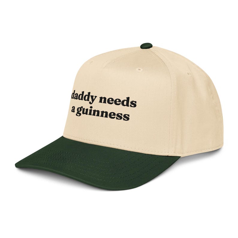 Daddy Needs a Guinness Embroidered Baseball Cap, Snapback Hat For Beer Lovers Husband Boyfriend Gift
