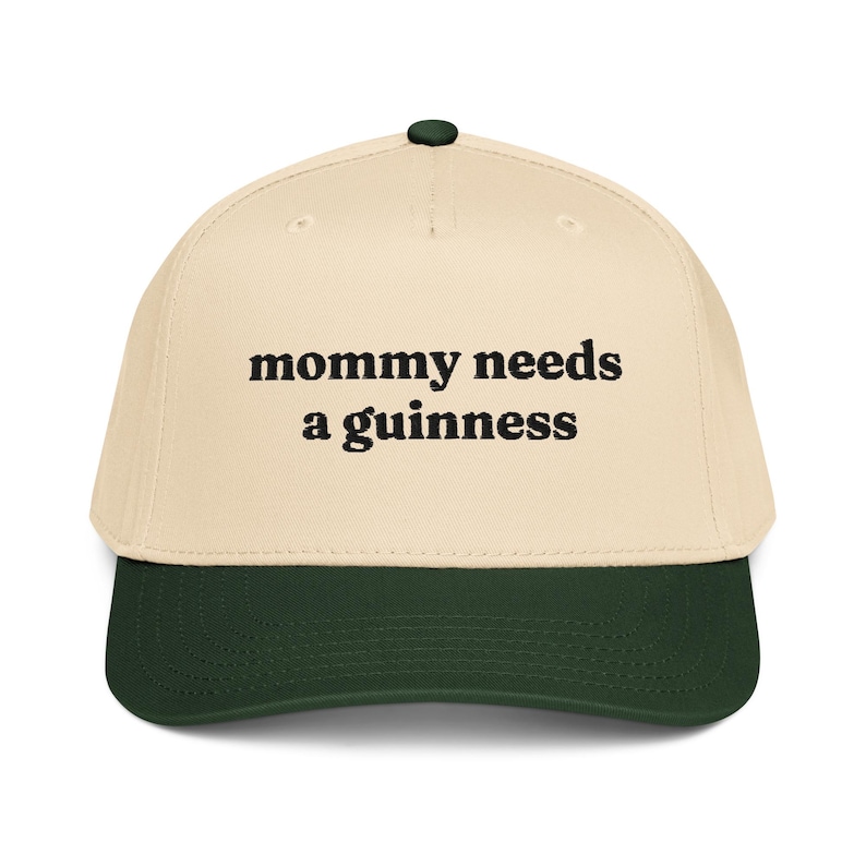 Mommy Needs a Guinness Green & White Cap, St Patrick's Day St Paddy's Merch, Gift For Moms