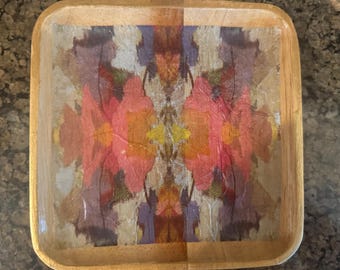 Wooden jewelry tray