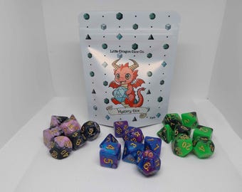 Original Mystery Dice Set of (7)  TTRPG Dice