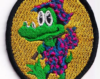 Gezichtsveld van King Gizzard geborduurde patch
