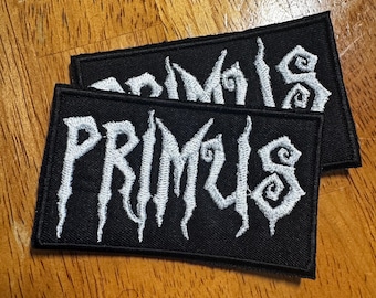 Handgemaakte Primus geborduurde opstrijkpatch