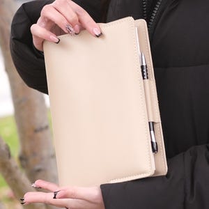 Capa de couro personalizada para caderno A5, capa de couro personalizada para diário, estojo de couro vintage Leuchtturm1917, Moleskine Grande, presente para o pai