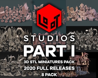 Loot Studios, partie I 2020, version complète du fichier STL, pack de figurines | Miniatures de table | Miniatures RPG | Pack de figurines M&D | stl | Impression 3D