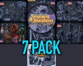 Tabletop  Big STL Releases Pack Miniatures Pack | Tabletop Miniatures | RPG Miniatures | DnD Miniatures Pack | stl