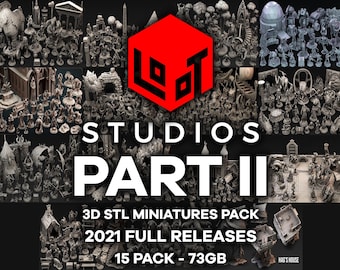 Loot Studios, partie II 2021 sort le pack complet de figurines STL | Miniatures de table | Miniatures RPG | Pack de figurines D&D |stl| Impression 3D