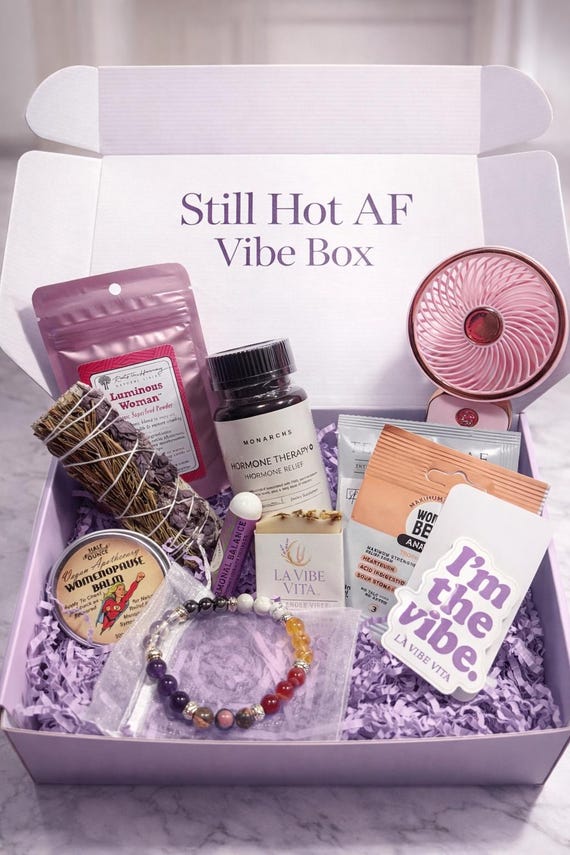 Still Hot AF Menopause Vibe Box | Self Care Gift for Women