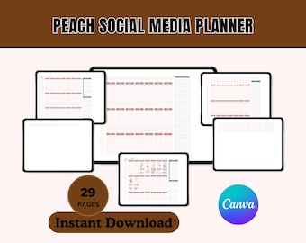 Social Media Content Calendar Spreadsheet | Google Sheets Planner for Business & Marketing