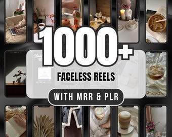7000 Faceless Reels Bundle | Canva Editable Instagram & TikTok Videos (PLR/MRR)