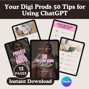 E-bok med ChatGPT-tips | Guide till AI-prompter för nybörjare och säljare av digitala produkter (MRR/PLR)
