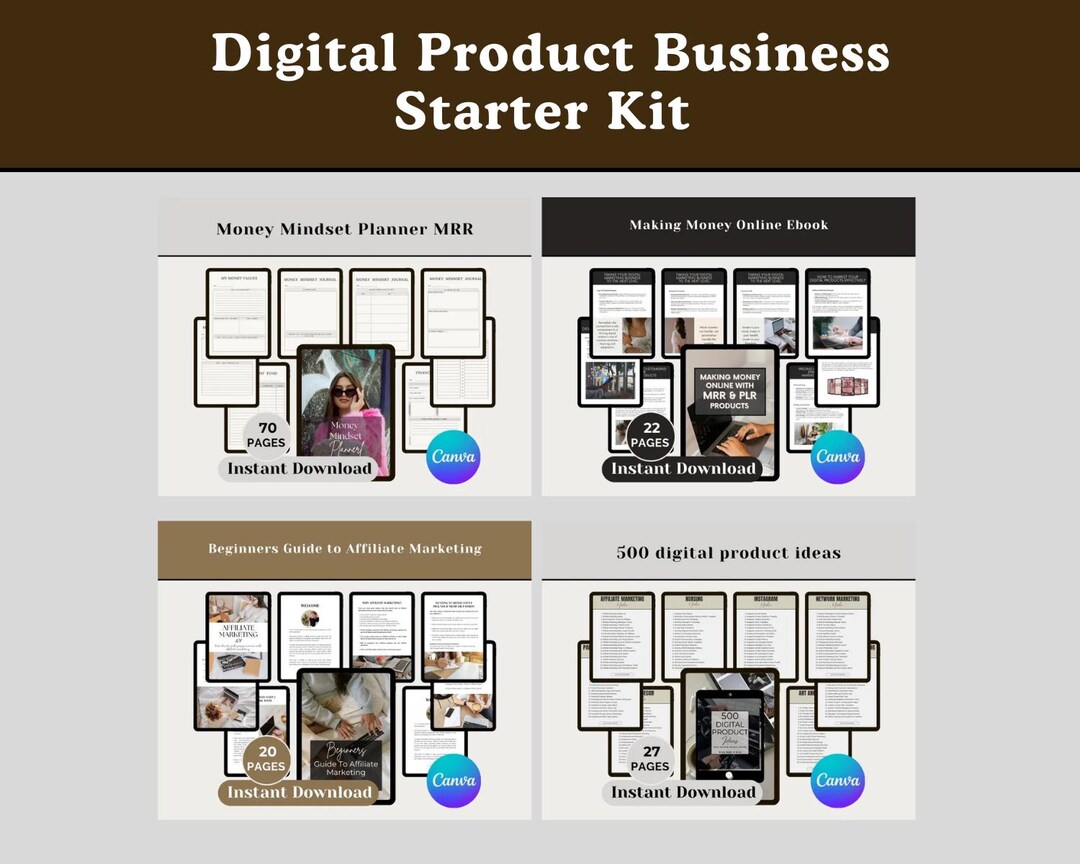 Digital Product Business Starter Kit: PLR/MRR Ebooks (digital Download ...