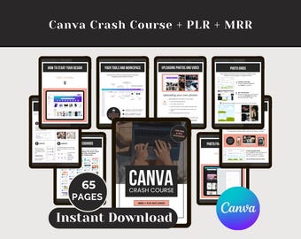 Curso intensivo de Canva: Tutorial digital para principiantes (PLR y MRR)