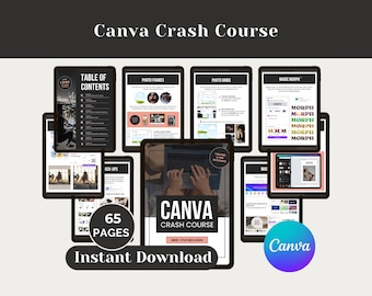 Canva Crash Course Bundle | DFY Canva Training & Resell Rights Package (MRR/PLR)