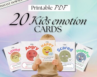 Känslokort för barn | Känslokort för emotionell utveckling | Föräldraresurs | Emotionell läskunnighet | Regleringszon | Ångestlindring