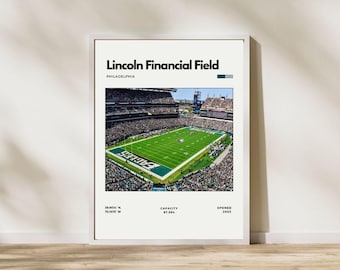 Lincoln Financial Field Poster | Philadelphia Eagles Stadium Print