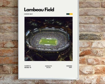 Lambeau Field Digital Print | Green Bay Packers | NFL Art