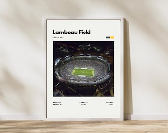 Lambeau Field Poster | Green Bay Packers Stadium Print