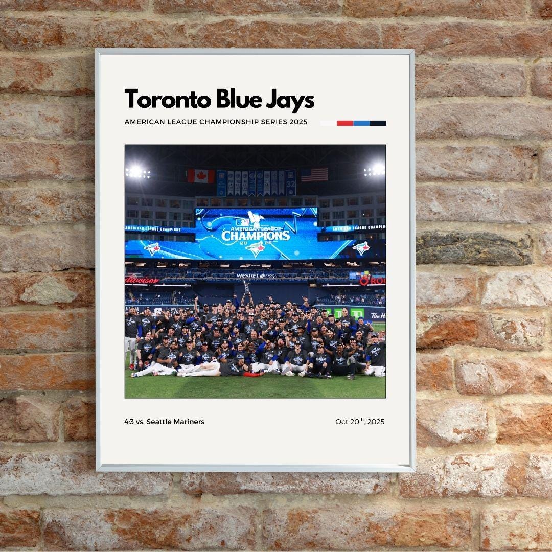 Toronto Blue Jays ALCS Champions 2025 Digital Print | Toronto Baseball ...