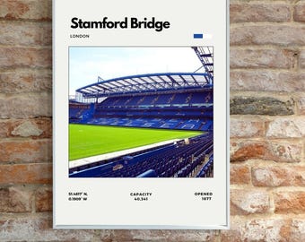 Stamford Bridge Stadium Digital Print | Chelsea Football Club Poster