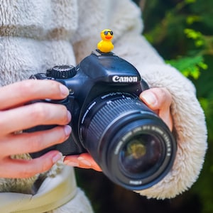Couvre-gousse pour appareil photo Duck | Lunettes de soleil en forme de canard pour appareils photo reflex numériques hybrides
