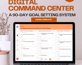 90-Day Goal Planner | Asana Template, Productivity System (Digital Download)