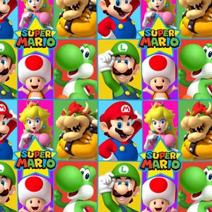 Super mario fabric - Etsy 日本