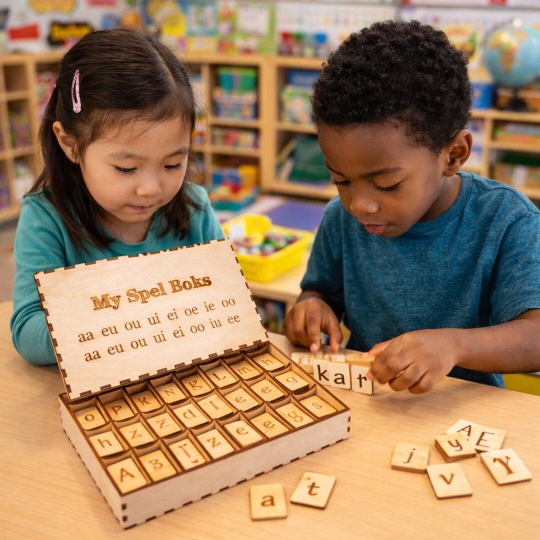 Laser Cut File Montessori Alphabet Box – Movable Letters With Storage ...
