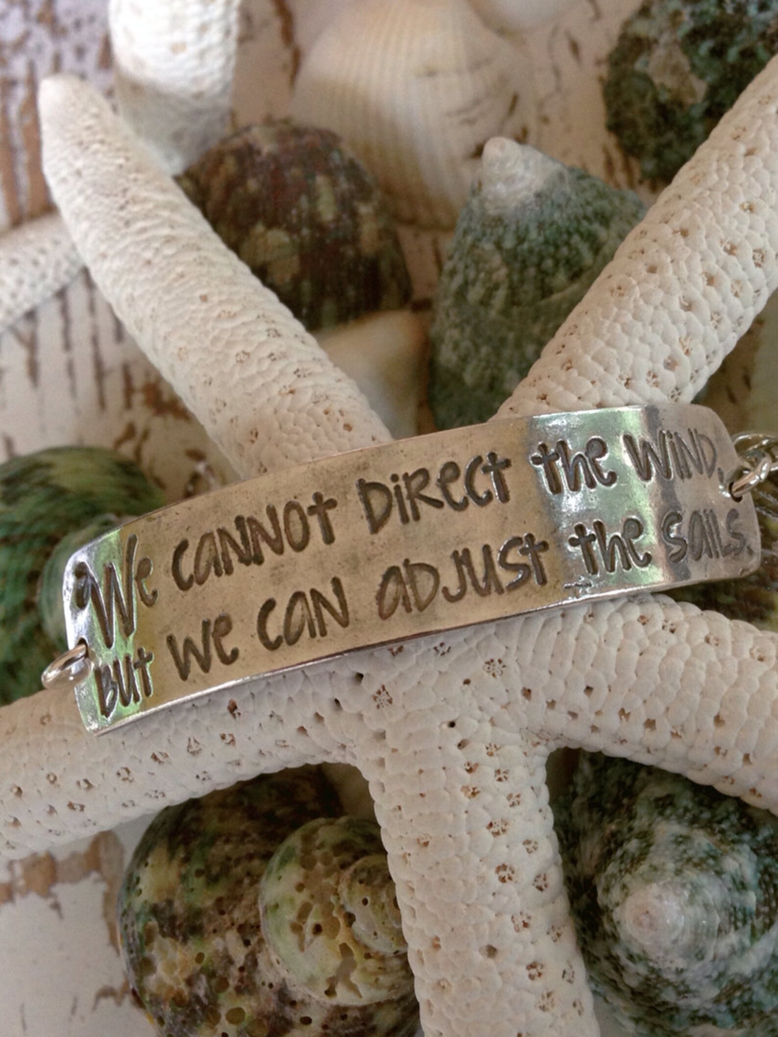 Inspirational Ocean Jewelry Quote Bracelet Beach Jewelry Etsy