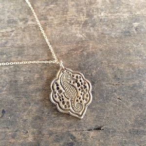 Seahorse Necklace, Beach Jewelry, Gold Seahorse Bridesmaid Gift Beach Necklace, Everyday Wear Ocean Jewelry Seahorse Jewelry, Beach Wedding