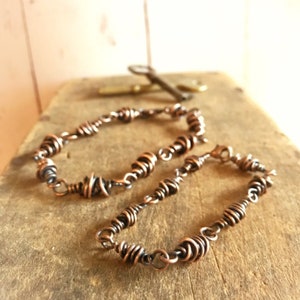 His and Her Copper Bracelets, Handmade Jewelry Gift, Mens Jewelry Statement Bracelet
