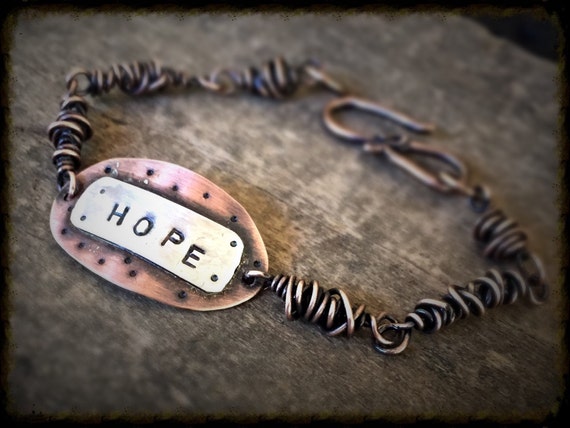 Einzigartige Kupfer Armband für Frauen Custom stamped Mantra | Etsy
