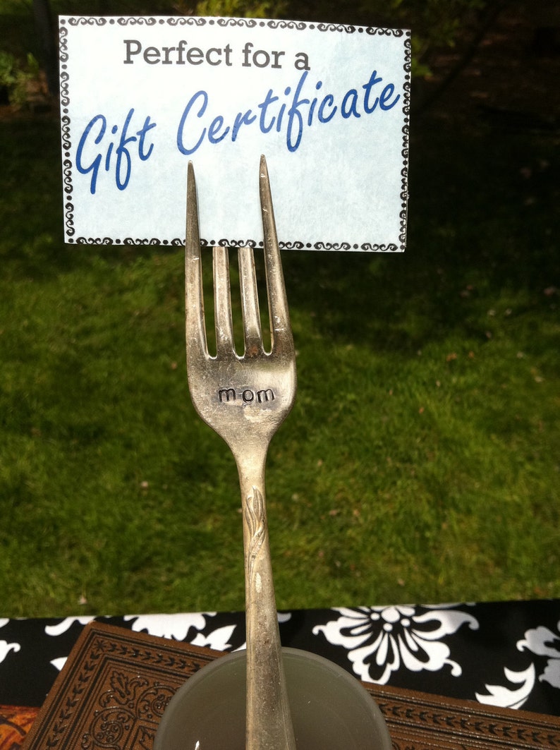 Vintage Fork Garden Marker Hand Stamped Vintage Flatware Etsy