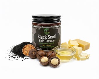 Black Seed Hair Pomade: Pure & Natural Control 4oz
