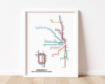 CTA Map - Vector & JPG Print Files