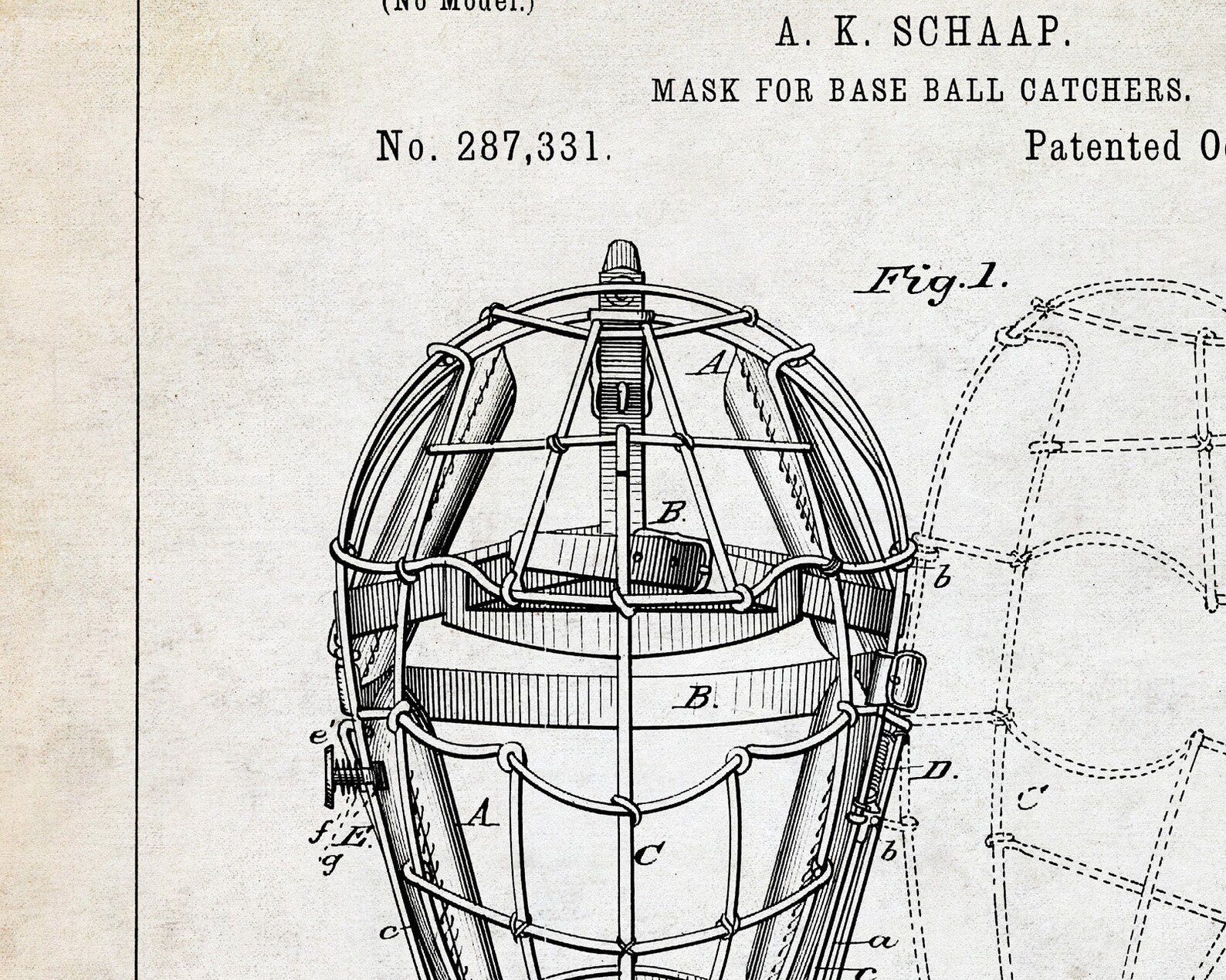 PRINTABLE Baseball Patent Print Set of 3 Baseball Patent Etsy