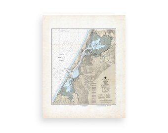Humboldt Bay California Map Art